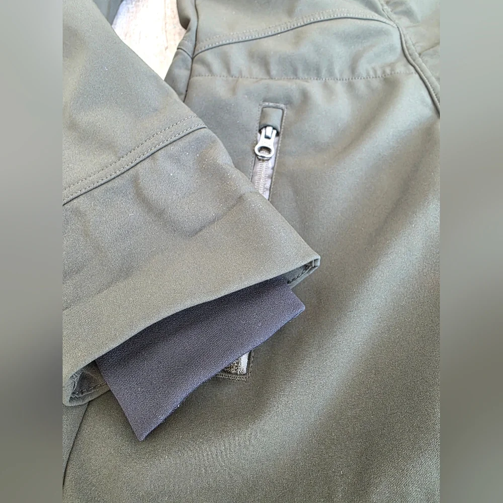 Womans Columbia olive green size large Belle de tour trench coat jacket omnishei - Picture 2 of 6